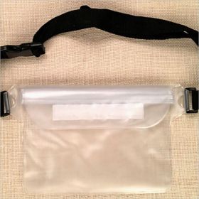 Waterproof Swimming Bag; Ski Drift Diving Shoulder Waist Pack Bag Underwater Mobile Phone Bags Case Cover (Color: Transparent)