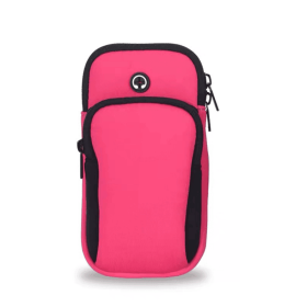 Universal 6.5'' Running Sport Armband Bag Waterproof Arm Bag (Color: Pink)