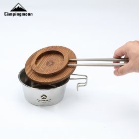 S362 picnic portable snow pull bowl steamer lattice steam drawer stainless steel small dumpling steamer (select: S-MG-Shera Bowl Wooden Cover)