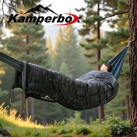 Kamperbox Outdoor Sleeping Bag Hammock Companion (Color: Black)