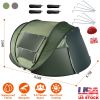 5-8 Person Pop Up Waterproof Tent with 4 Mosquito Net Windows & Carrying Bag