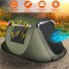 3-4 Person Pop Up Waterproof Tent with 2 Mosquito Net Windows & Carrying Bag