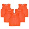 5Pcs Mesh Scrimmage Vests Soccer Basketball Team Training Pinnies Jerseys Shirt For Kids
